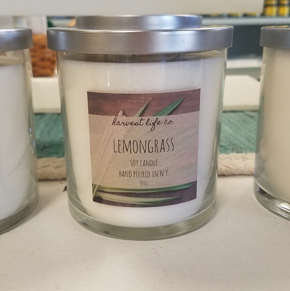 Lemongrass Soy Candle Double Wick all natural 10 o - Picture 1 of 2